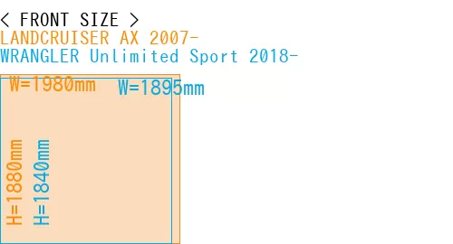 #LANDCRUISER AX 2007- + WRANGLER Unlimited Sport 2018-
